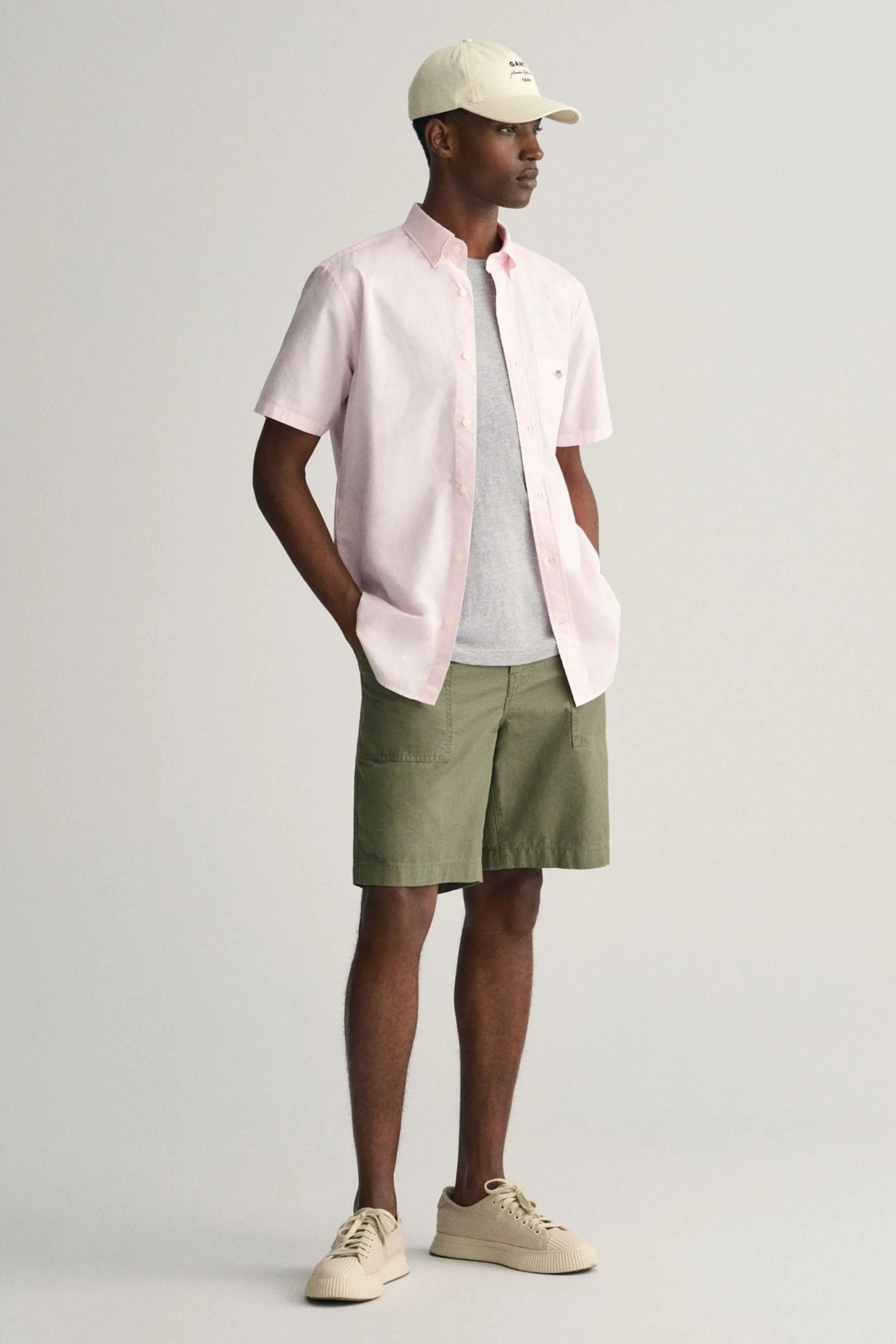 GANT regular  - Fit Popeline Maniche corte  100% Cotone Camicia    